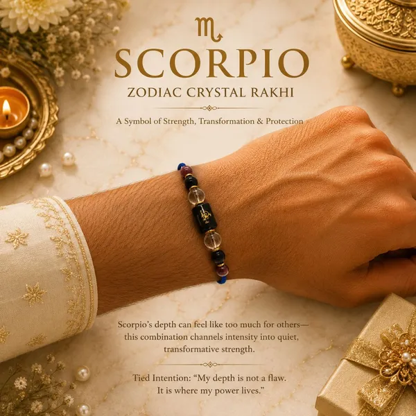 Scorpio_Rashi_Rakhi_For_Brother_-_The_Hidden_Power_Rahasya_Shakti_|_Black_Obsidian_Garnet_Smoky_Quartz_Crystal_|_Spiritual_Zodiac_Sign_|_Reiki_Energized_Raksha_Bandhan_Gift