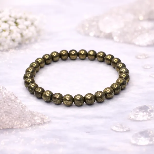 Natural_Pyrite_6Mm_Beads_Energized_And_Affirmed_Pyrite_Bracelet,_Evil_Eyes,_Bracelet_For_Women_And_Men