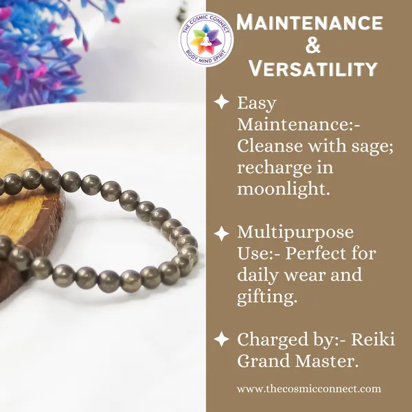 Natural_Pyrite_6Mm_Beads_Energized_And_Affirmed_Pyrite_Bracelet,_Evil_Eyes,_Bracelet_For_Women_And_Men