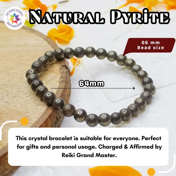 Natural_Pyrite_6Mm_Beads_Energized_And_Affirmed_Pyrite_Bracelet,_Evil_Eyes,_Bracelet_For_Women_And_Men