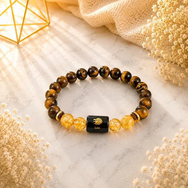 Leo_Rashi_Zodiac_Bracelet_–_Natural_Tiger_Eye_&_Citrine_Beaded_Bracelet_For_Singh_Rashi_Unisex