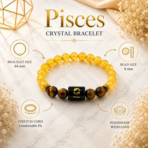 Pisces_Rashi_Zodiac_Bracelet_–_Natural_Citrine_&_Tiger_Eye_Beaded_Bracelet_For_Meen_Rashi