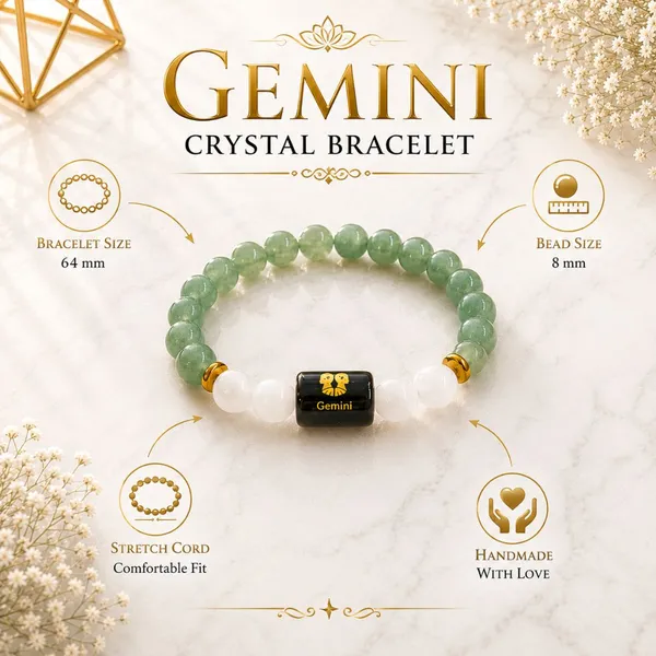 Gemini_Rashi_Zodiac_Bracelet_–_Natural_Green_Aventurine_&_Milky_Quartz_Beaded_Bracelet_For_Mithun_Rashi