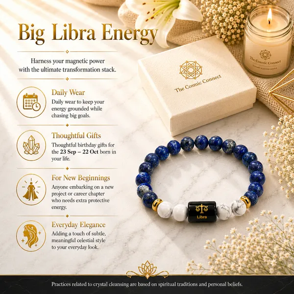 Libra_Rashi_Zodiac_Bracelet_–_Natural_Lapis_Lazuli_&_Howlite_Beaded_Bracelet_For_Tula_Rashi