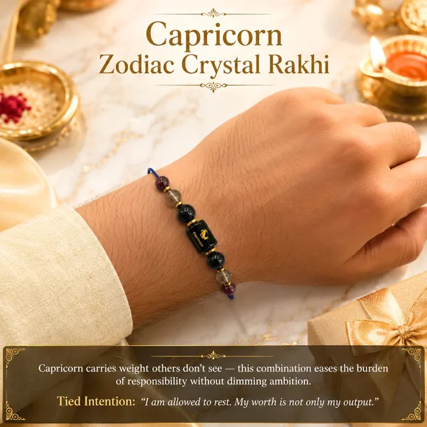 Capricorn_Rashi_Rakhi_For_Brother_-_The_Unshaken_Resolve_Drudh_Sankalp_|_Smoky_Quartz_Crystal_|_Spiritual_Zodiac_|_Reiki_Energized_Raksha_Bandhan_Gift