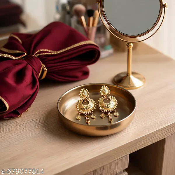 Gold_Brass_Copper_Floral_Chandbali_Bridal_Earrings_For_Women