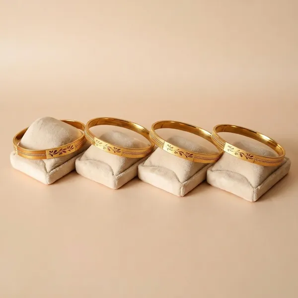 Pack_Of_2_Pairs_|_Gold_Copper_Floral_Bangle_Set_For_Women