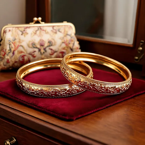 Pack_Of_2_Pairs_|_Gold_Copper_Gold_Plated_Floral_Engraved_Baoti_Bangle_For_Women