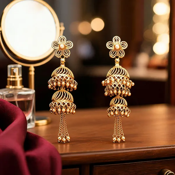 Pack_Of_2_Pairs_|_Gold_Copper_Gold_Plated_Temple_Jhumka_Earrings_For_Women