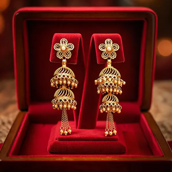 Pack_Of_2_Pairs_|_Gold_Copper_Gold_Plated_Temple_Jhumka_Earrings_For_Women