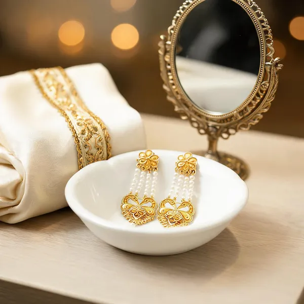 Pack_Of_2_Pairs_|_Gold_Copper_Zirconia_Pearl_Drop_Earrings_For_Women
