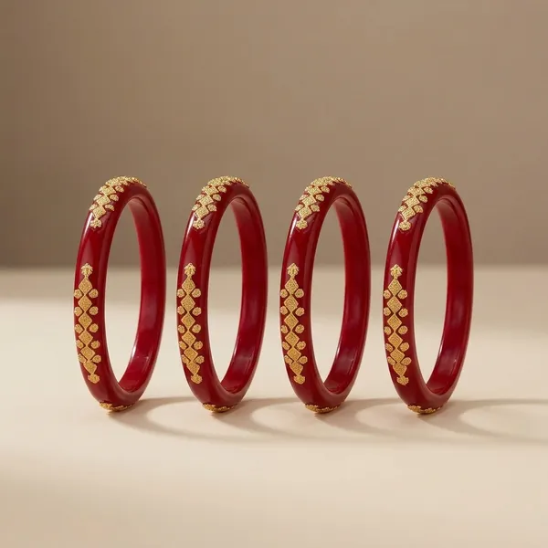 Pack_Of_2_Pairs_|_Red_Gold_Plated_Plastic_Sankha_Pola_Bangle_For_Women