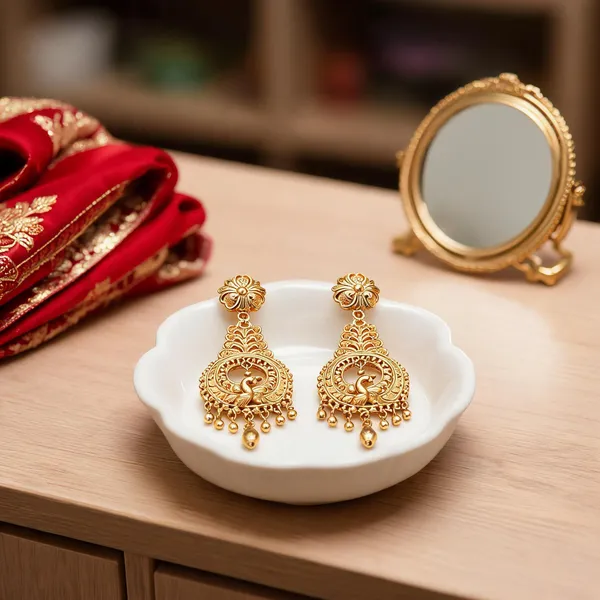 Pack_Of_2_Pairs_|_Gold_Copper_Gold_Plated_Peacock_Design_Chandbali_Earrings_For_Women