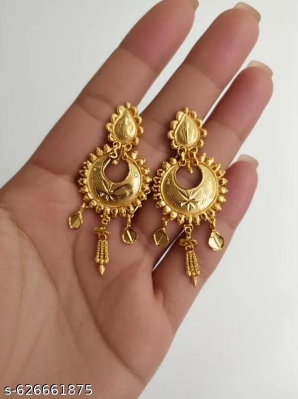 Pack_Of_2_Pairs_|_Gold_Copper_Gold_Plated_Ethnic_Dangle_Earrings_For_Women