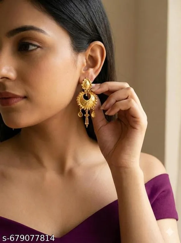 Gold_Brass_Copper_Floral_Chandbali_Bridal_Earrings_For_Women