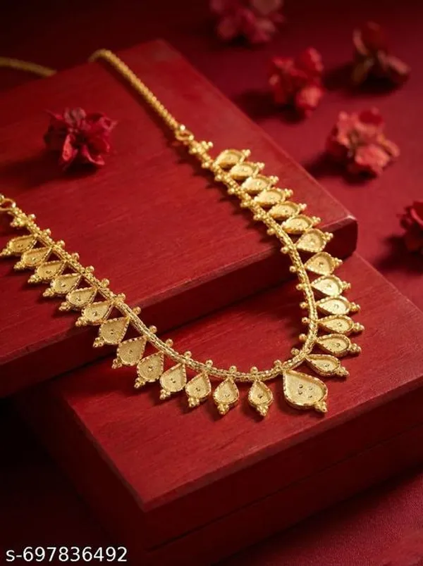Gold_Alloy_Gold_Plated_Choker_Necklace_For_Women