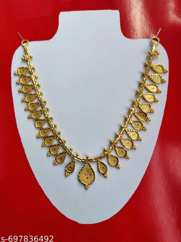 Gold_Alloy_Gold_Plated_Choker_Necklace_For_Women