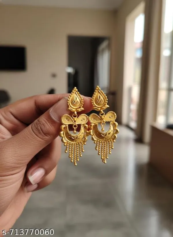 Pack_Of_2_Pairs_|_Gold_Copper_Brass_Chandbali_Tassel_Drop_Earrings_For_Women
