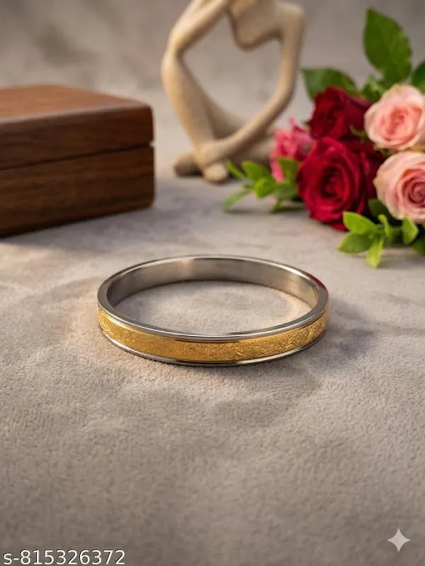 Pack_Of_2_Pairs_|_Silver_Metal_Non_Adjustable_Bangle_For_Women