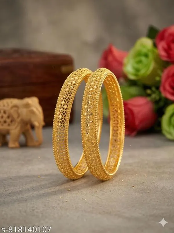 Pack_Of_2_Pairs_|_Gold_Copper_Gold_Plated_Designer_Kankan_Bangle_For_Women