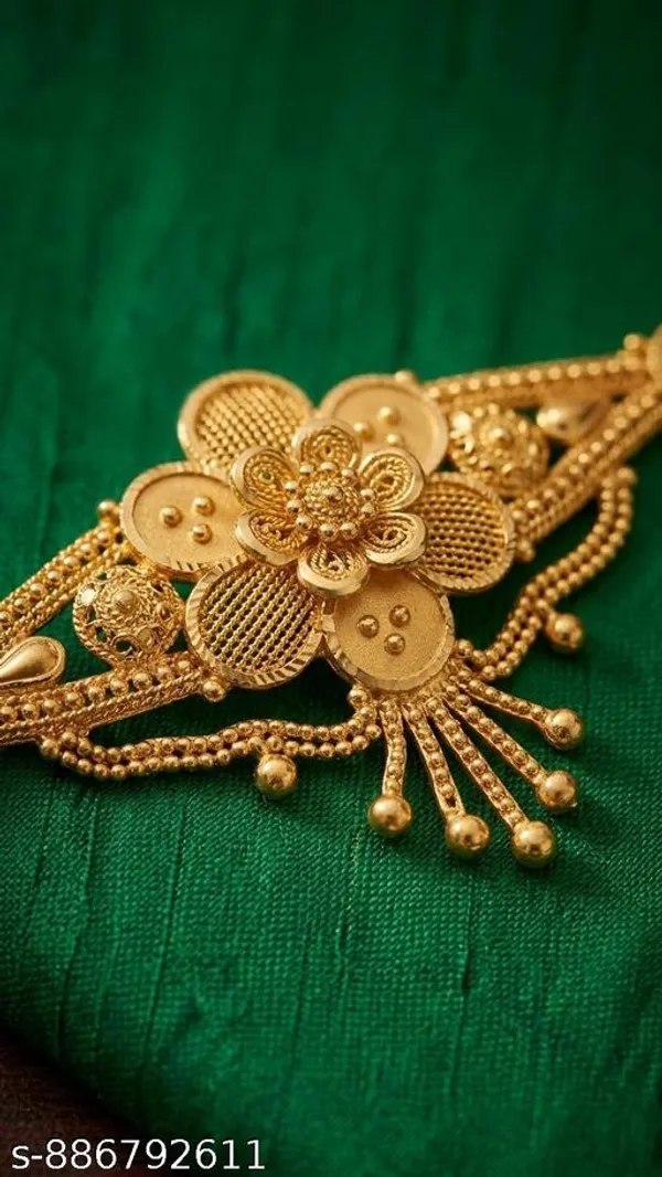 Gold_Copper_Gold_Plated_Floral_Adjustable_Necklace_For_Women