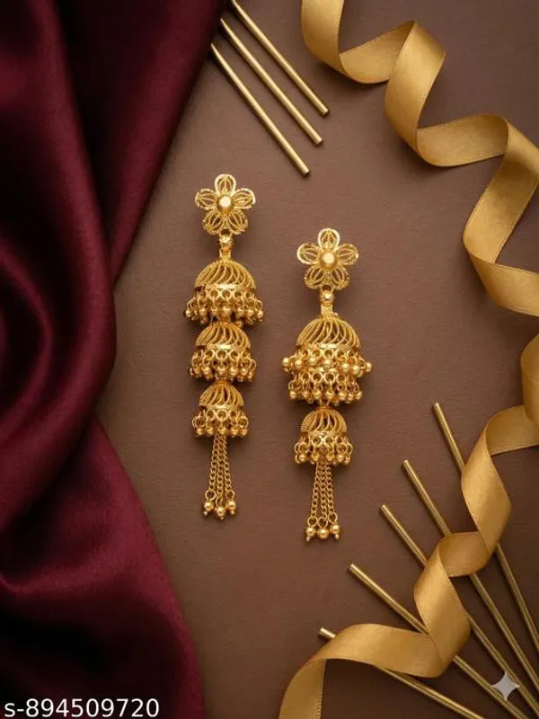 Pack_Of_2_Pairs_|_Gold_Copper_Gold_Plated_Temple_Jhumka_Earrings_For_Women