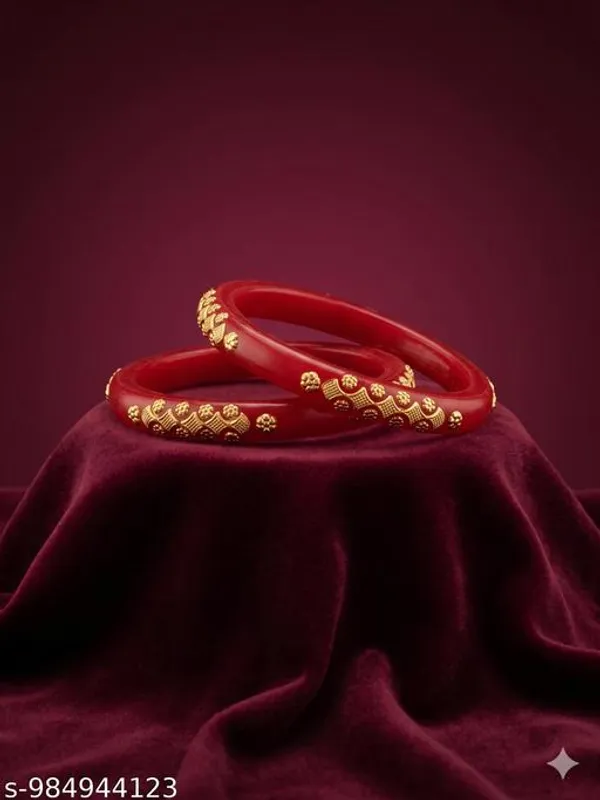 Pack_Of_2_Pairs_|_Red_Gold_Plated_Plastic_Sankha_Pola_Bangle_For_Women