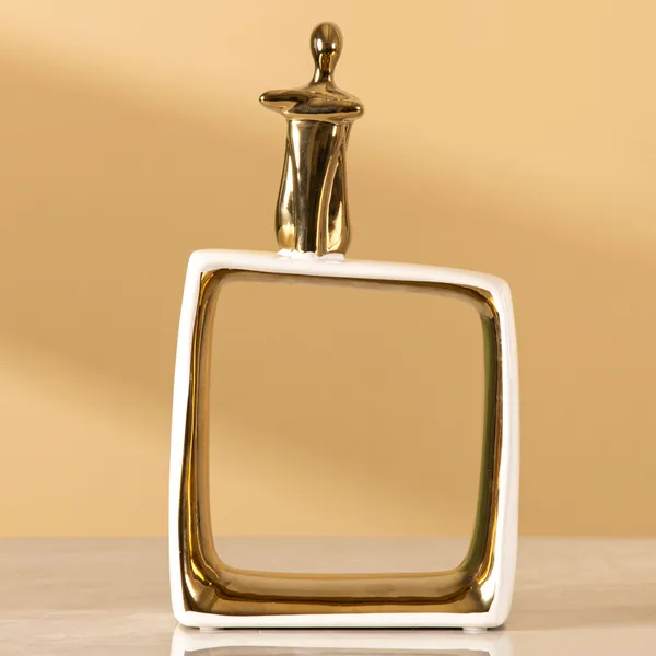 Ceramic_Contemporary_Abstract_Gold_Finish_Figurine_Showpiece