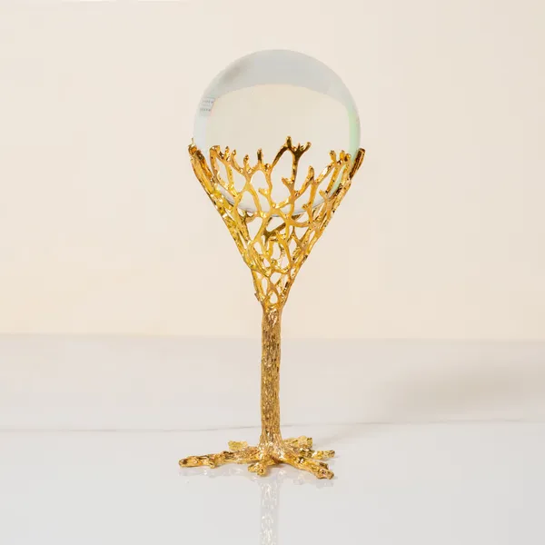 Metal_Contemporary_Branch_Crystal_Sphere_Decorative_Showpiece