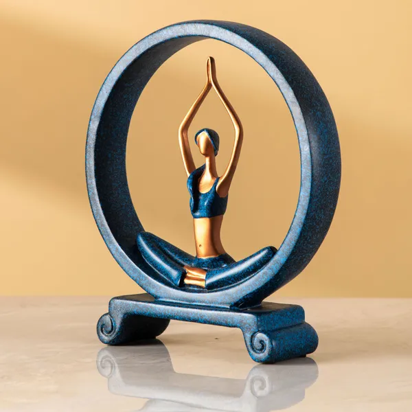 Ceramic_Yoga_Pose_Circular_Frame_Decorative_Sculpture
