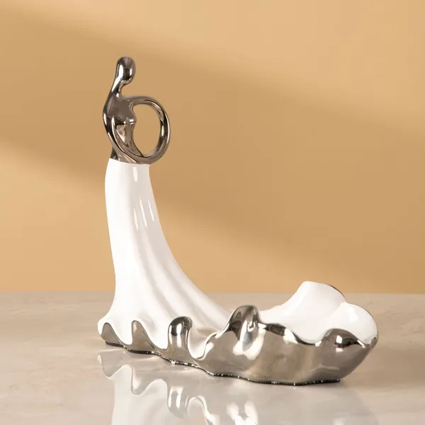 Ceramic_Contemporary_Swan_Design_Wine_Bottle_Holder