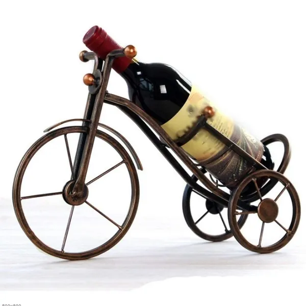Metal_Vintage_Retro_Tricycle_Gold_Wine_Rack