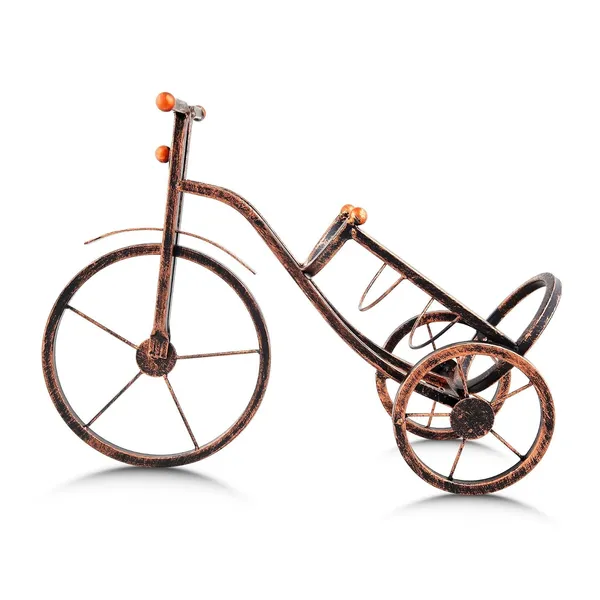 Metal_Vintage_Retro_Tricycle_Gold_Wine_Rack