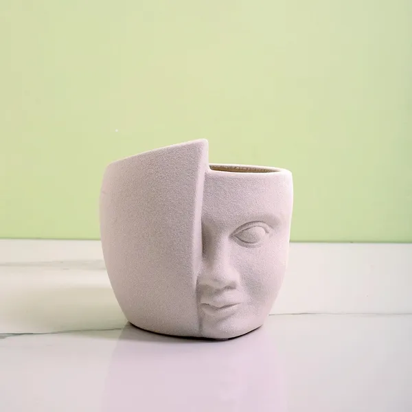 Terracotta_Boho_Human_Face_Design_Planter_Pot