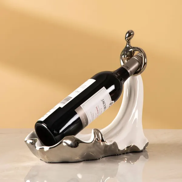 Ceramic_Contemporary_Swan_Design_Wine_Bottle_Holder