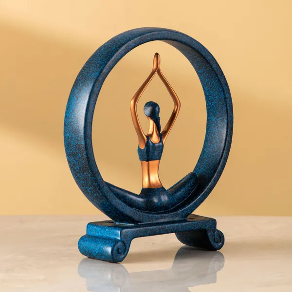 Ceramic_Yoga_Pose_Circular_Frame_Decorative_Sculpture