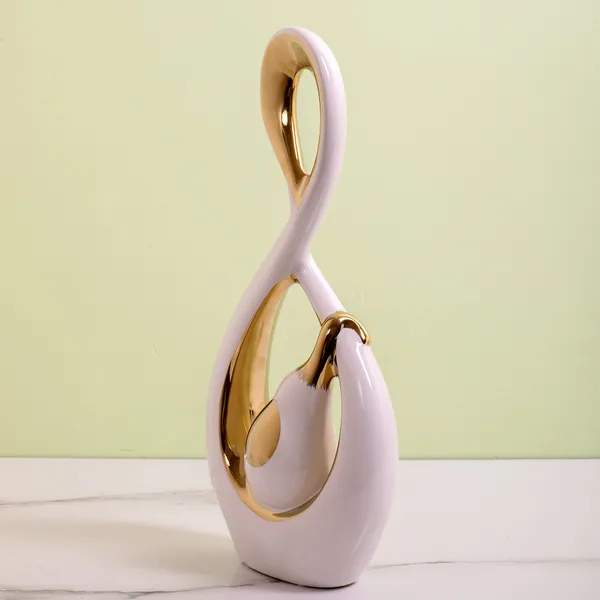 Ceramic_Abstract_Sculptural_Gold_Accent_Decorative_Vase