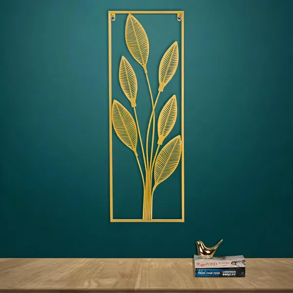 Metal_Contemporary_Six-Leaf_Botanical_Wall_Decor_Panel