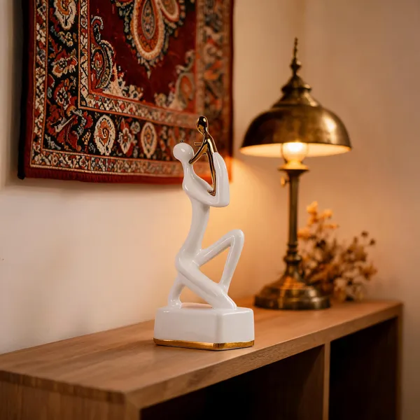 Ceramic_Abstract_Gold_Accent_Human_Form_Figurine
