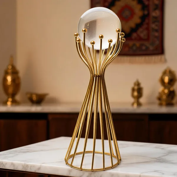 Metal_Modern_Crystal_Ball_Decorative_Showpiece