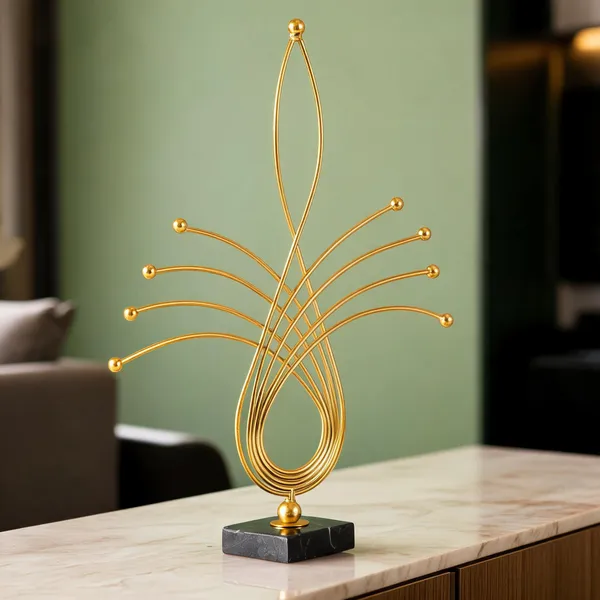 Metal_Modern_Abstract_Curved_Tabletop_Sculpture