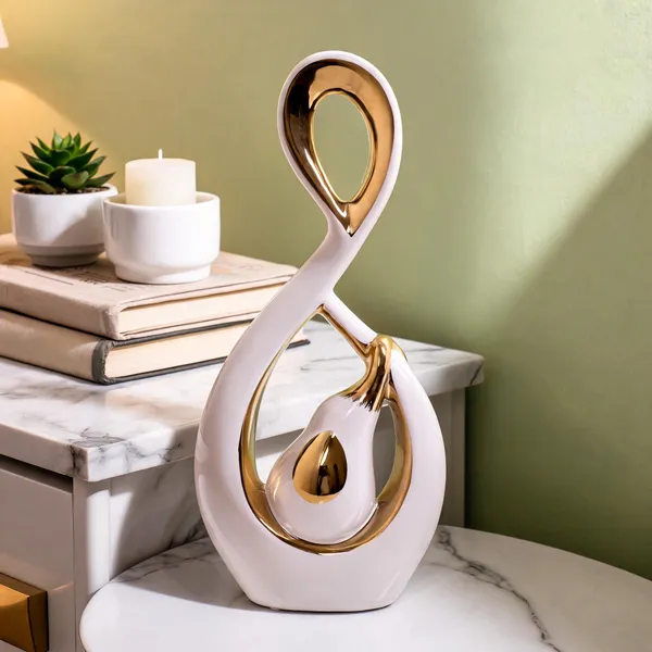 Ceramic_Abstract_Sculptural_Gold_Accent_Decorative_Vase