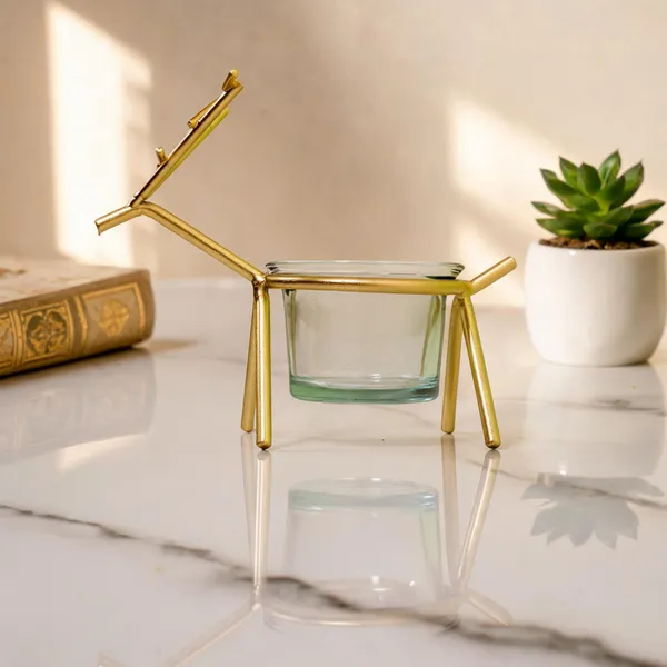 Metal_Deer_Antler_Design_Glass_Candle_Holder
