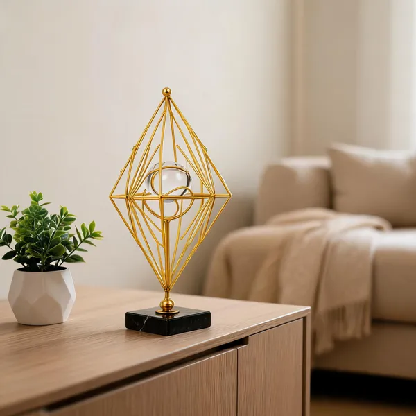 Metal_Modern_Geometric_Crystal_Sphere_Tabletop_Sculpture