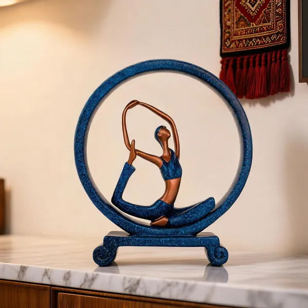 Ceramic_Yoga_Pose_Circular_Frame_Figurine