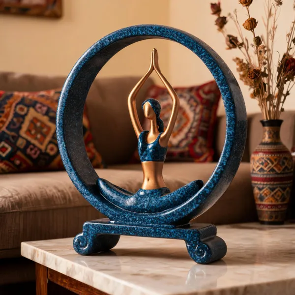 Ceramic_Yoga_Pose_Circular_Frame_Decorative_Sculpture