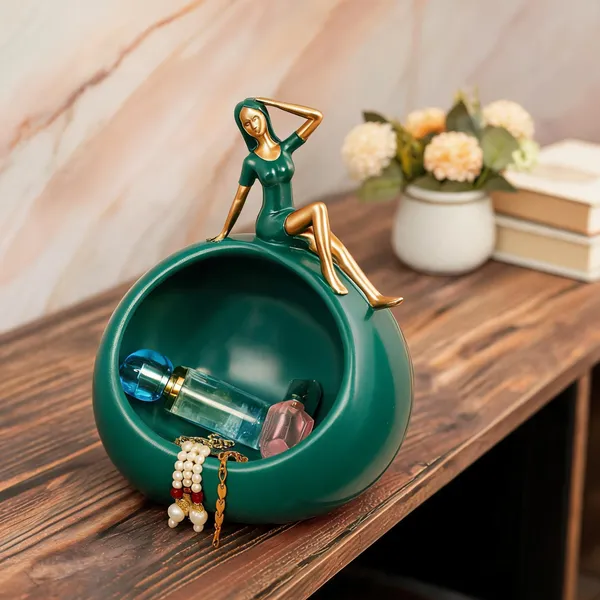 Ceramic_Decorative_Green_Gold_Figurine_Bowl