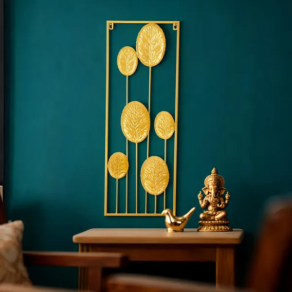 Metal_Contemporary_Leaf_Design_Wall_Decor