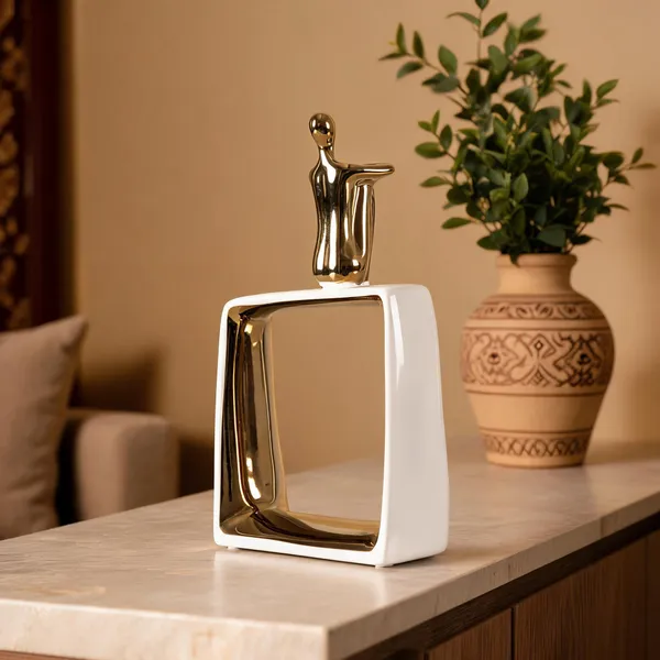 Ceramic_Contemporary_Abstract_Gold_Finish_Figurine_Showpiece