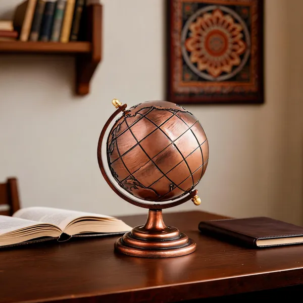 Zinc_Alloy_Antique_World_Map_Tabletop_Globe